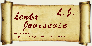 Lenka Jovišević vizit kartica